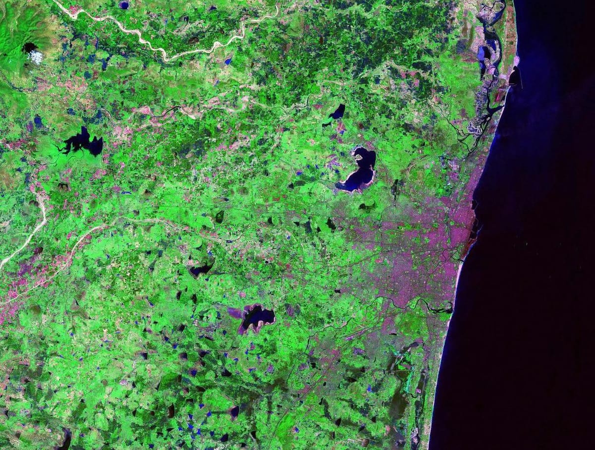 palydovinės žemėlapį Chennai